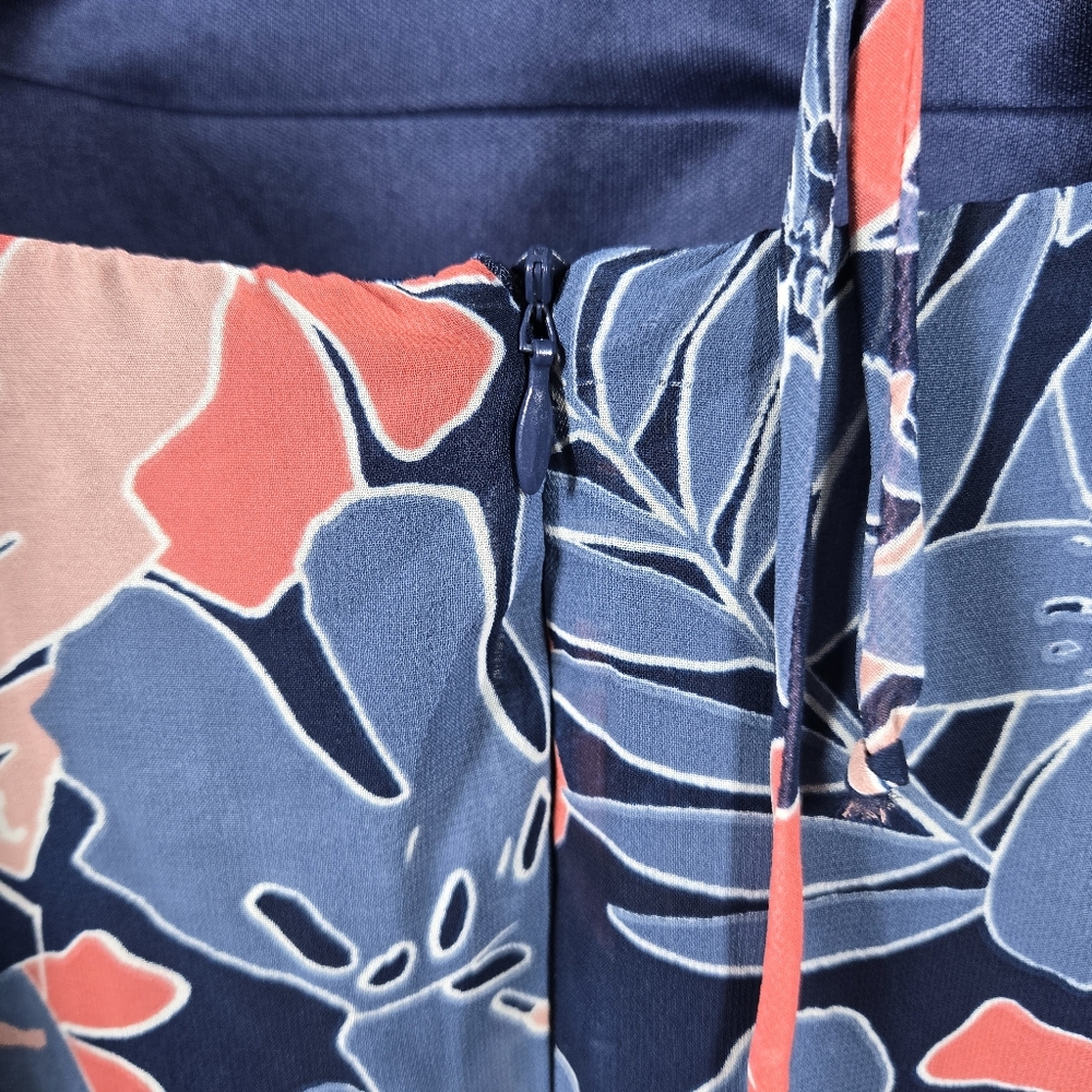 Lulus Fragrant Blooms Navy Blue Pink Tropical Floral Print Maxi Dress Size Small - Picture 12 of 16